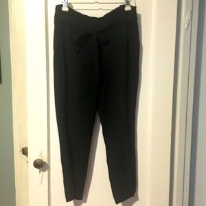 Black paper-bag waist trousers, 12P. Like New.